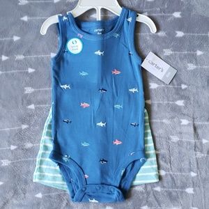 New Carters baby boy 2 piece outfit
